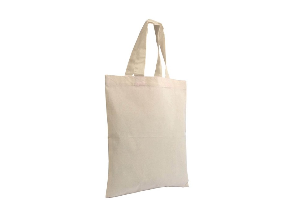 Shopper mini in cotone naturale 135 g/m2, manici corti colorati FullGadgets.com