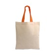 Shopper mini in cotone naturale 135 g/m2, manici corti colorati FullGadgets.com