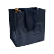 Shopper porta bottiglie (6 posti) in PP laminato 120 g/m2, manici corti a nastro FullGadgets.com