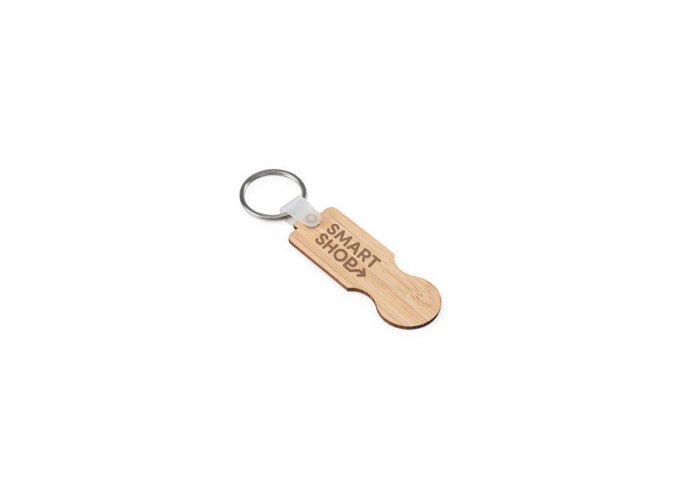 SHOPZ. Portachiavi in bambù con estremità a forma di moneta FullGadgets.com