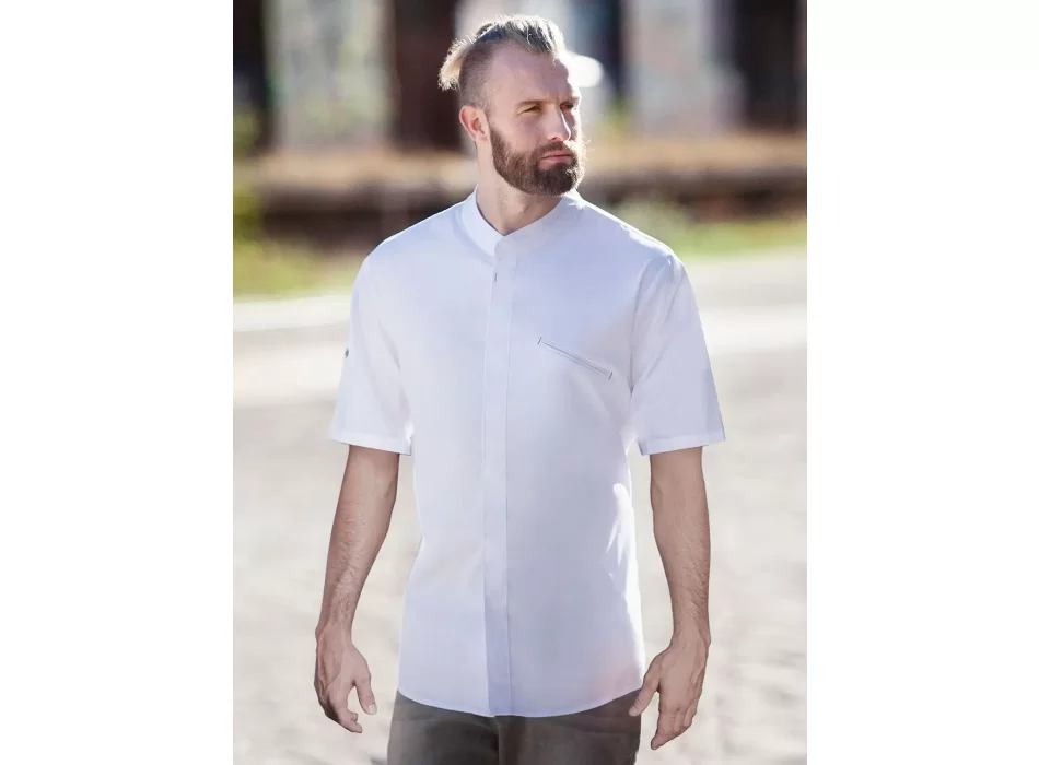 Short-sleeve Chef Jacket Modern-Touch FullGadgets.com