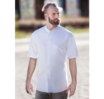 Short-sleeve Chef Jacket Modern-Touch FullGadgets.com