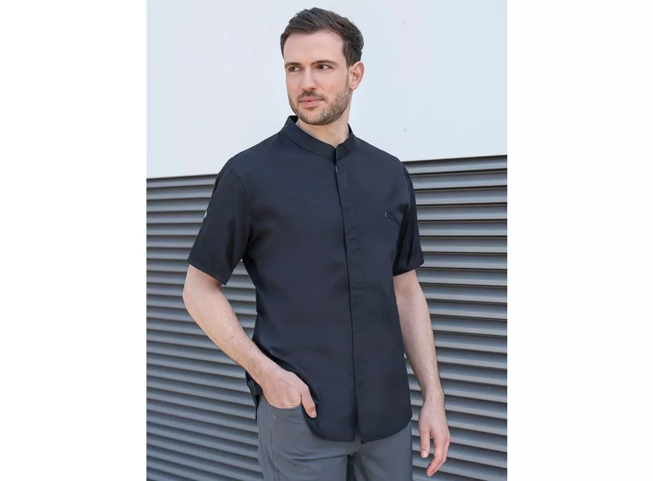 Short-sleeve Chef Jacket Modern-Touch FullGadgets.com
