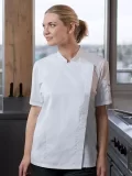 Giacca da Chef a Manica Corta Modern-Look Personalizzabile per Donna