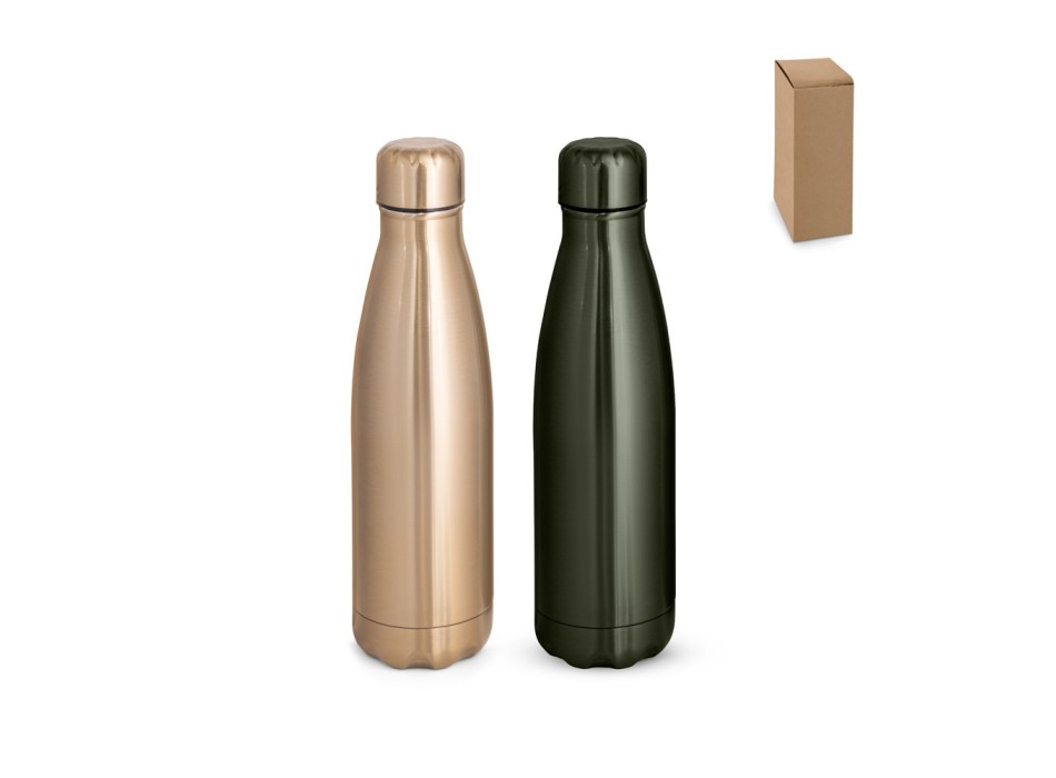 SHOW METALLIC. Borraccia in acciaio inox con finitura metallica opaca 510 mL FullGadgets.com