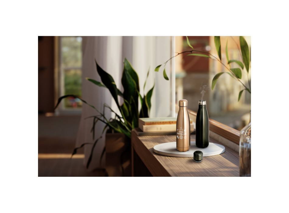 SHOW METALLIC. Borraccia in acciaio inox con finitura metallica opaca 510 mL FullGadgets.com