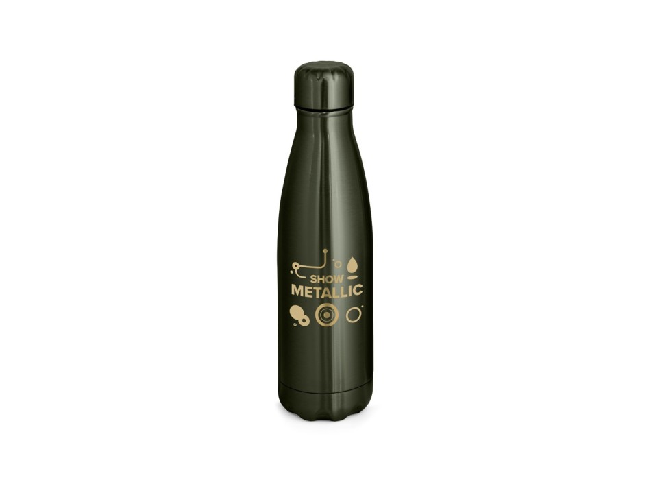 SHOW METALLIC. Borraccia in acciaio inox con finitura metallica opaca 510 mL FullGadgets.com