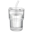 SIP - Bicchiere in vetro con cannuccia 4 FullGadgets.com