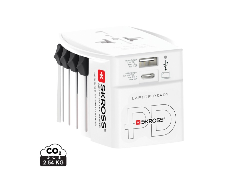 SKROSS Adattatore da viaggio MUV 65W PD con cavo USB C FullGadgets.com