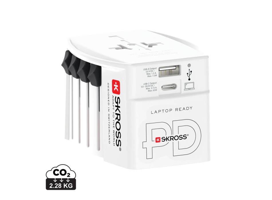 SKROSS Adattatore da viaggio MUV 65W PD con cavo USB C FullGadgets.com