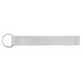 SLOUGH. Lanyard corto per stampa sublimatica in poliestere riciclato (100% rPET) con anello