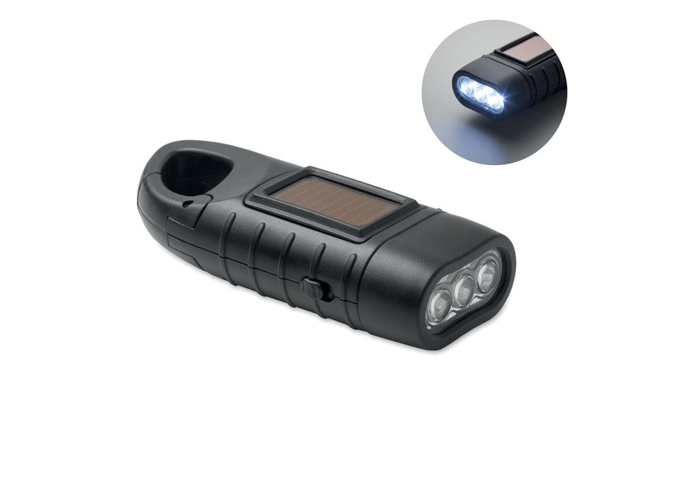 SLUZ - Torcia solare con manovella a dina FullGadgets.com