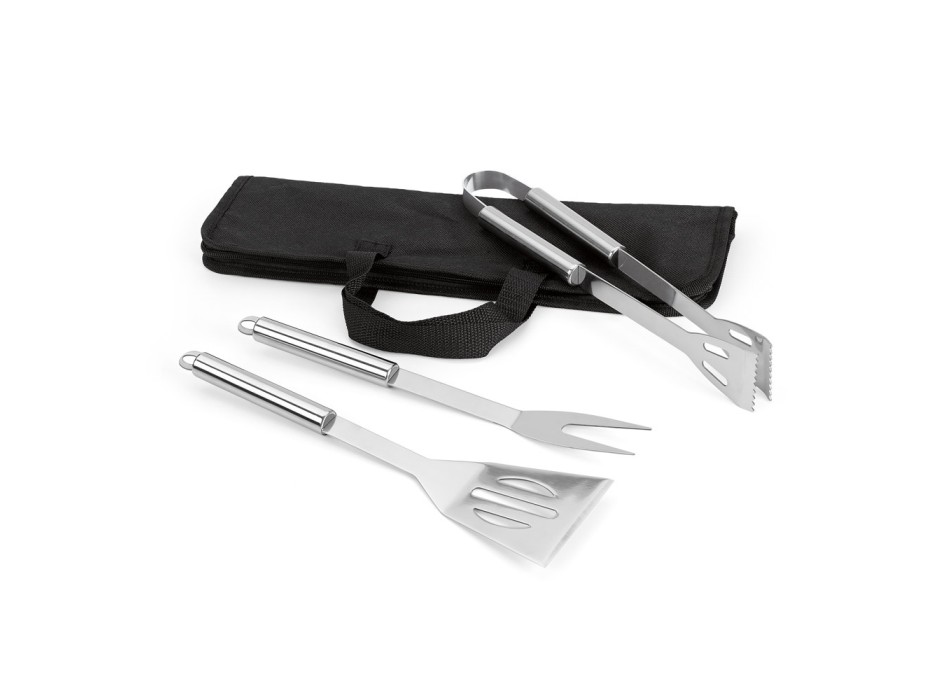 SOARES. Set barbecue composto da 3 pezzi in acciaio inossidabile FullGadgets.com