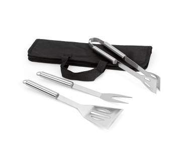 SOARES. Set barbecue composto da 3 pezzi in acciaio inossidabile FullGadgets.com