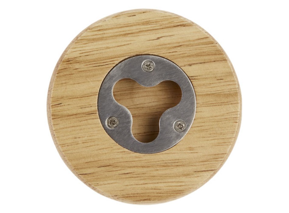 Sottobicchiere in legno con apribottiglie Scoll FullGadgets.com
