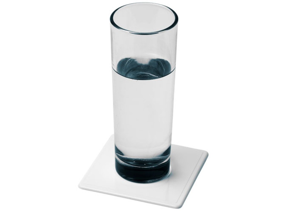 Sottobicchiere Renzo in plastica di forma quadrata FullGadgets.com