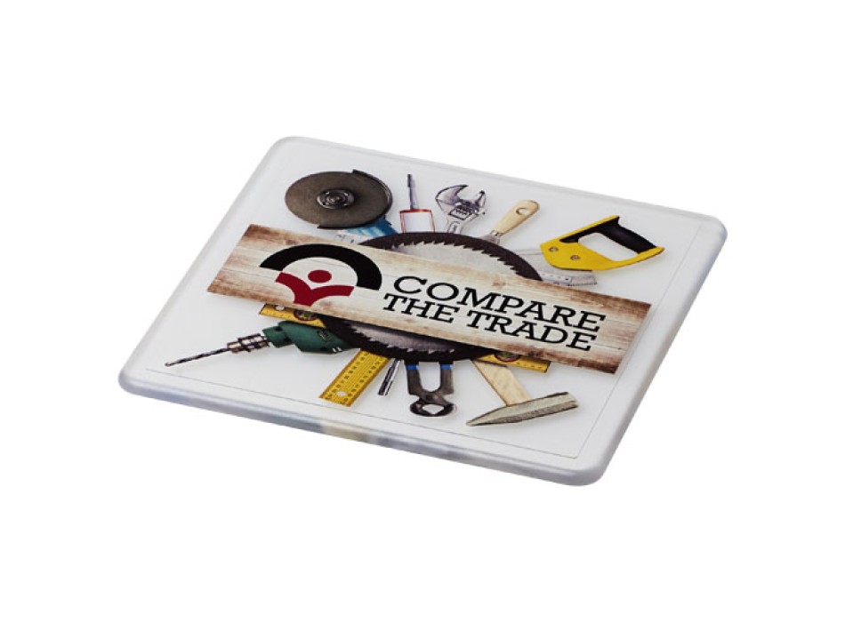 Sottobicchiere Renzo in plastica di forma quadrata FullGadgets.com