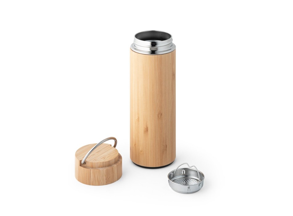 SOW. Borraccia termica in bambù e acciaio inox 440 mL FullGadgets.com