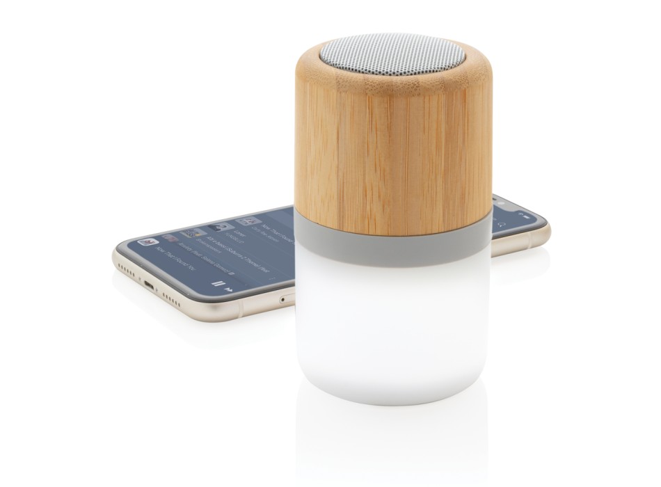 Speaker 3W in bambù con luce FullGadgets.com