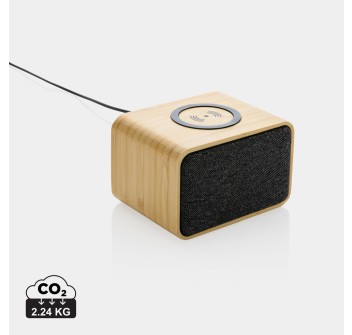 Speaker 3W wireless 5W in plastica RCS e bambù FSC® FullGadgets.com