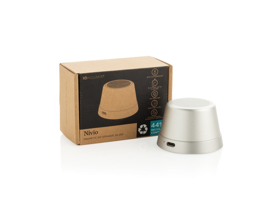 Speaker 5W magnetico Nivio in rAlluminio RCS FullGadgets.com