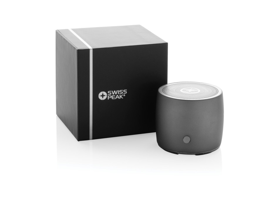 Speaker bass Swiss Peak da 3W in alluminio riciclato RCS FullGadgets.com