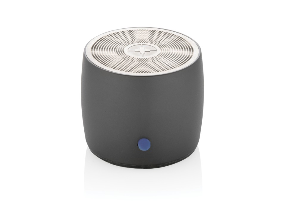 Speaker bass Swiss Peak da 3W in alluminio riciclato RCS FullGadgets.com