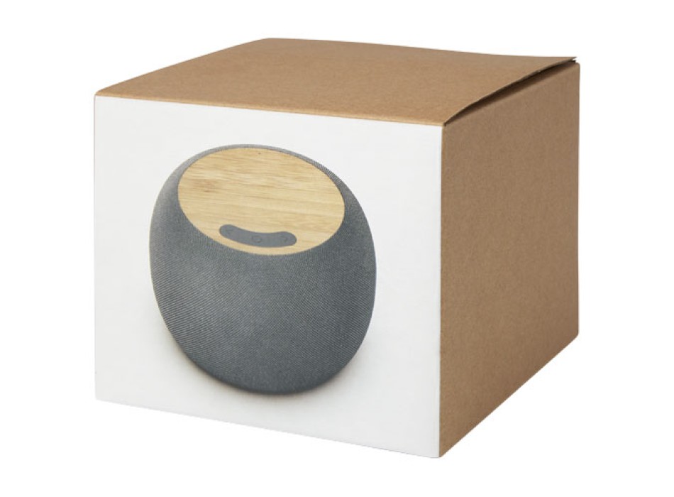 Speaker Bluetooth® con stazione di ricarica wireless in bambù/PET riciclato Ecofiber FullGadgets.com