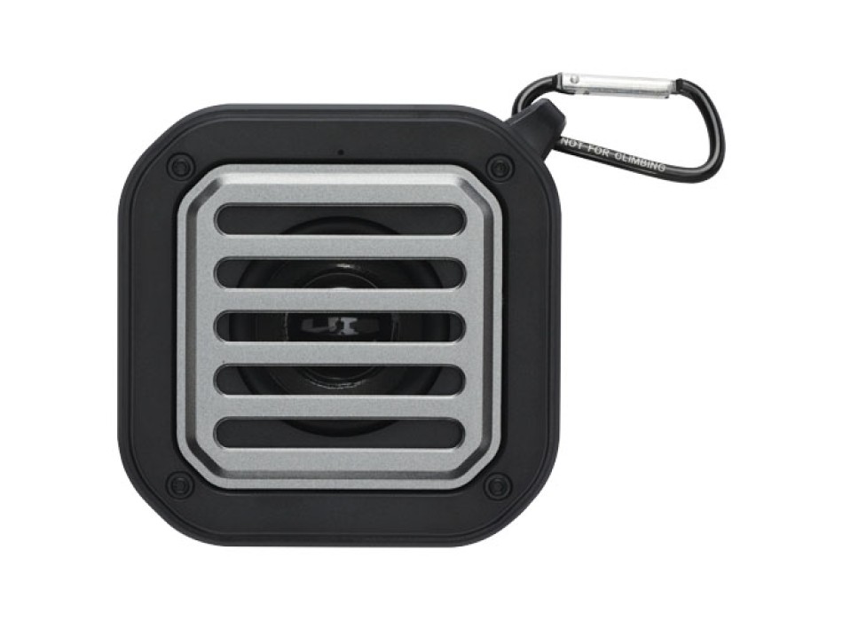 Speaker Bluetooth® IPX5 a ricarica solare in plastica riciclata RCS da 3 W con moschettone Solo  FullGadgets.com