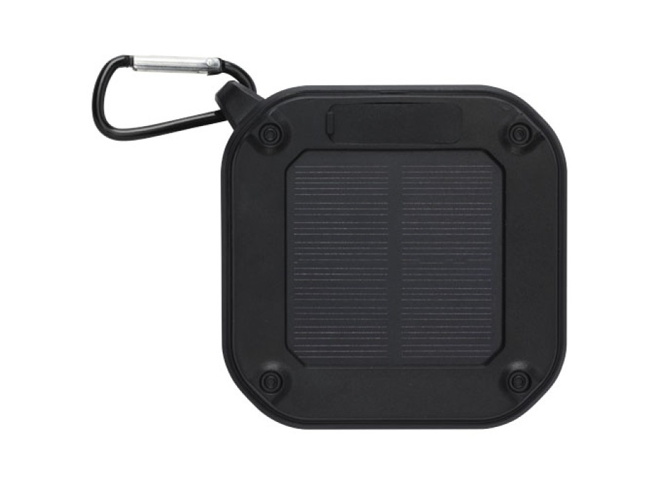 Speaker Bluetooth® IPX5 a ricarica solare in plastica riciclata RCS da 3 W con moschettone Solo  FullGadgets.com