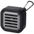 Speaker Bluetooth® IPX5 a ricarica solare in plastica riciclata RCS da 3 W con moschettone Solo 