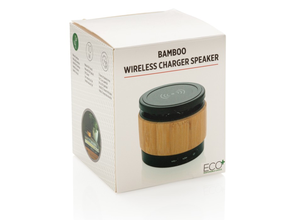 Speaker e caricatore wireless bambù FullGadgets.com