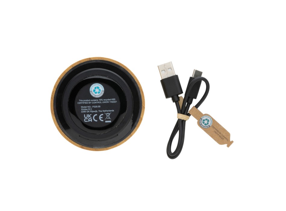 Speaker wireless 3W in bambù FullGadgets.com