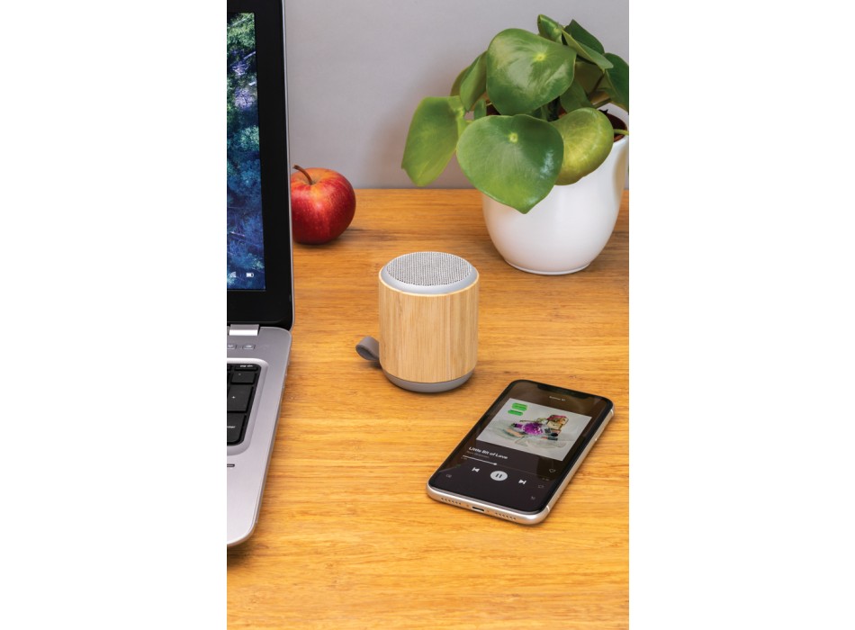 Speaker wireless 3W in bambù e tessuto FullGadgets.com