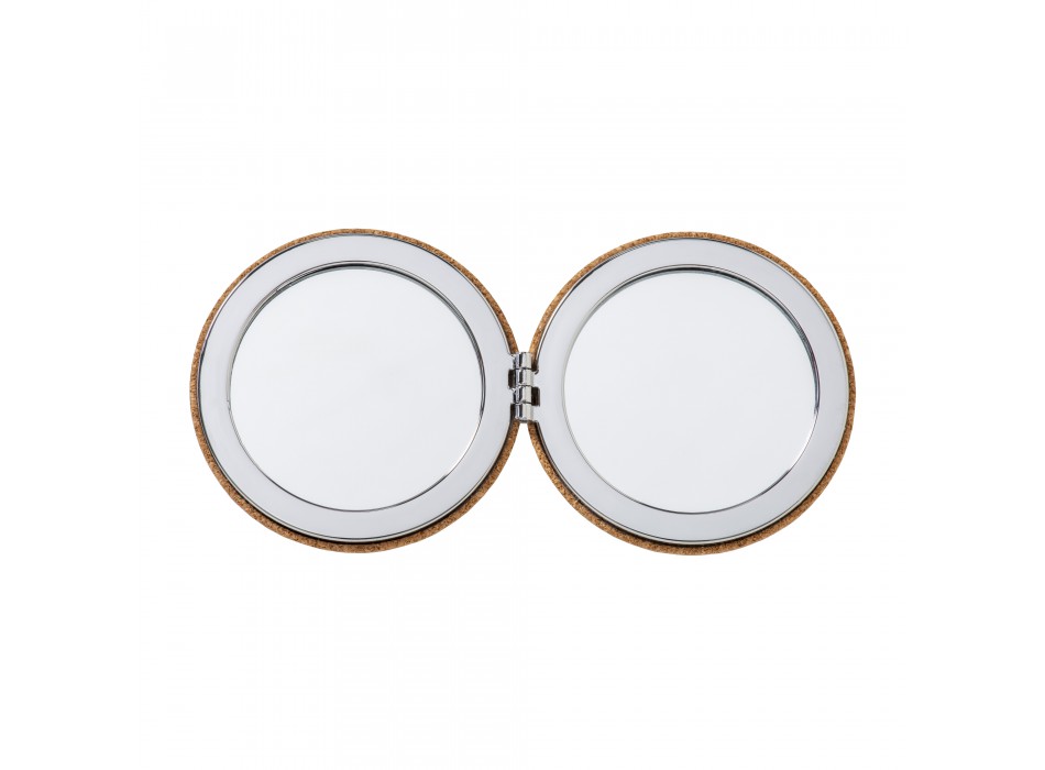 Specchietto doppio in sughero, a due ingrandimenti FullGadgets.com