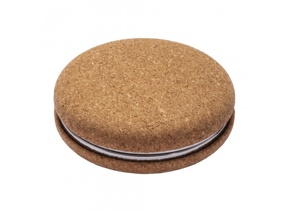 Specchietto doppio in sughero, a due ingrandimenti FullGadgets.com