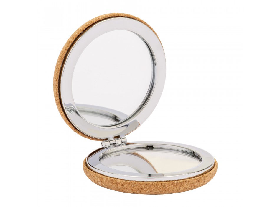 Specchietto doppio in sughero, a due ingrandimenti FullGadgets.com