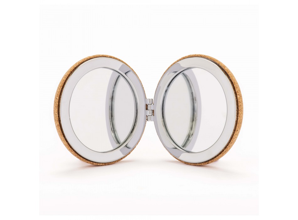 Specchietto doppio in sughero, a due ingrandimenti FullGadgets.com