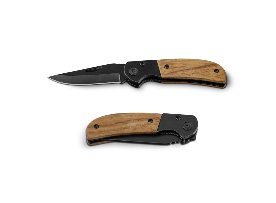 SPLIT. Coltello tascabile in acciaio inox e legno FullGadgets.com
