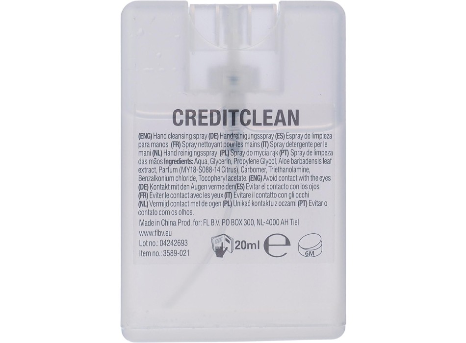 Spray detergente per le mani Creditclean FullGadgets.com