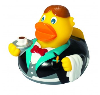 Sq duck, waiter 100%PVC FullGadgets.com