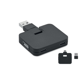 SQUARE-C - Hub USB a 4 porte FullGadgets.com