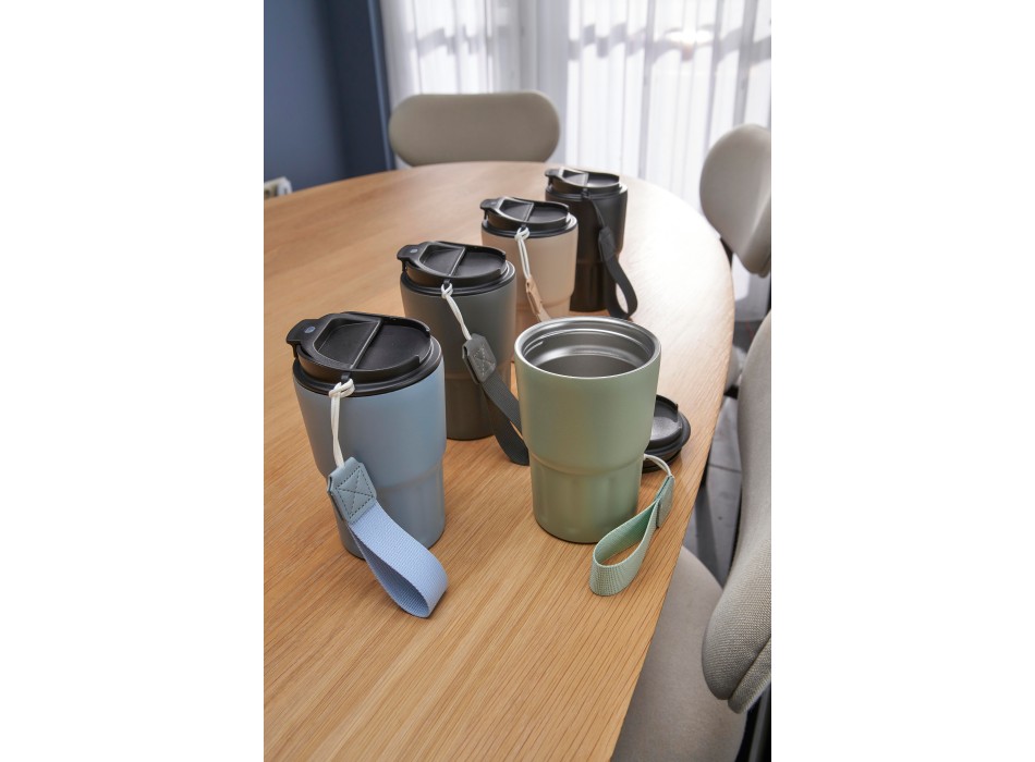 Stainless steel double walled mug Louisa FullGadgets.com