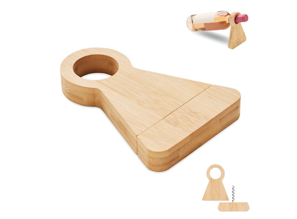 STANDTURN - Portabottiglie in bamboo FullGadgets.com