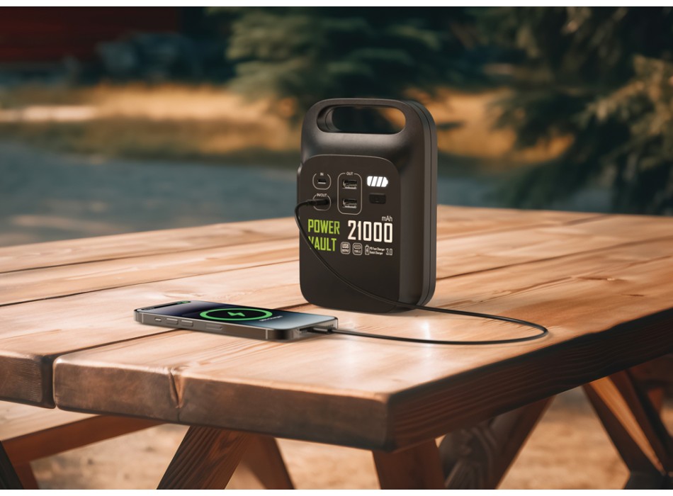 Stazione di ricarica 21000mAh Power Vault in rPlastica RCS FullGadgets.com