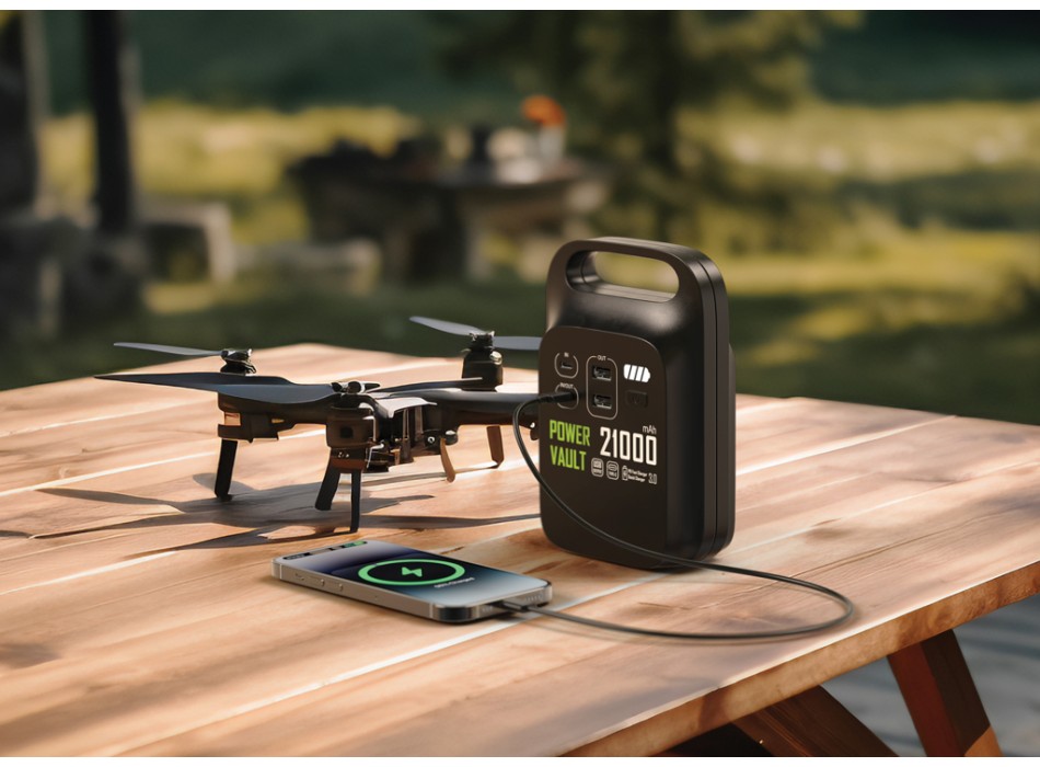 Stazione di ricarica 21000mAh Power Vault in rPlastica RCS FullGadgets.com