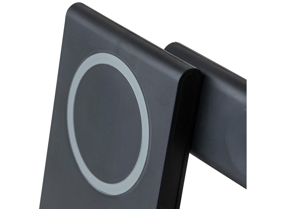 Stazione di ricarica wireless 3-in-1 in ABS riciclato Valerio FullGadgets.com
