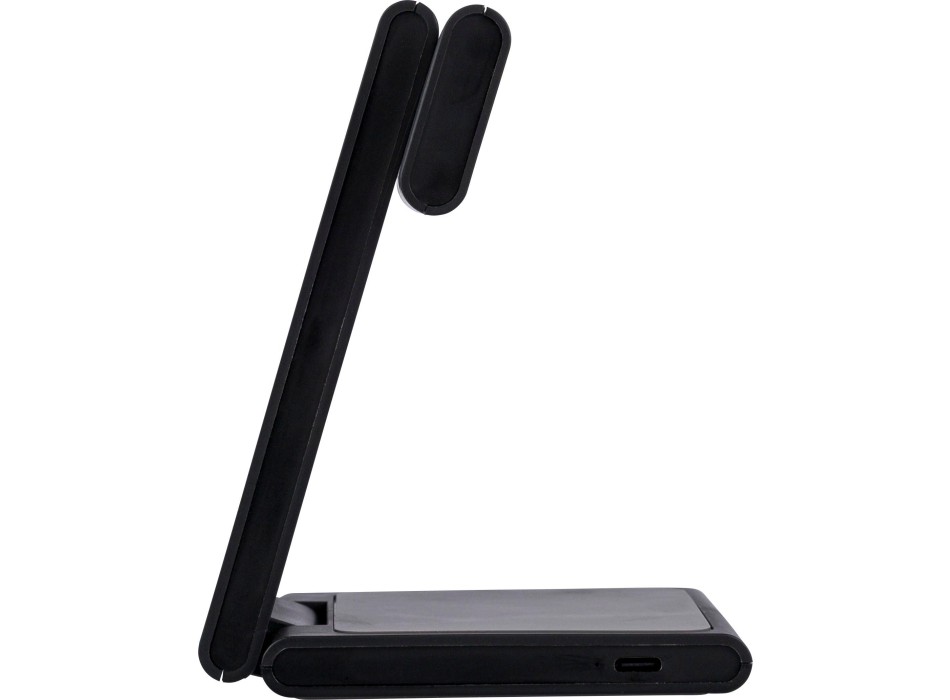 Stazione di ricarica wireless 3-in-1 in ABS riciclato Valerio FullGadgets.com