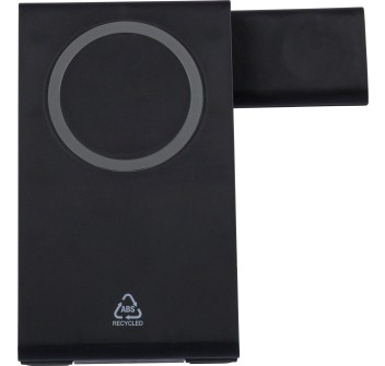 Stazione di ricarica wireless 3-in-1 in ABS riciclato Valerio FullGadgets.com