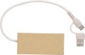 Stazione Hub con quattro porte USB  in alluminio e carta riciclata Paulo